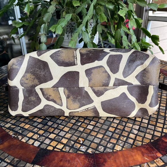 Dooney & Bourke Giraffe Print Serengeti Leather Hobo Bag Matching Wallet(s) Lg - Picture 12 of 12